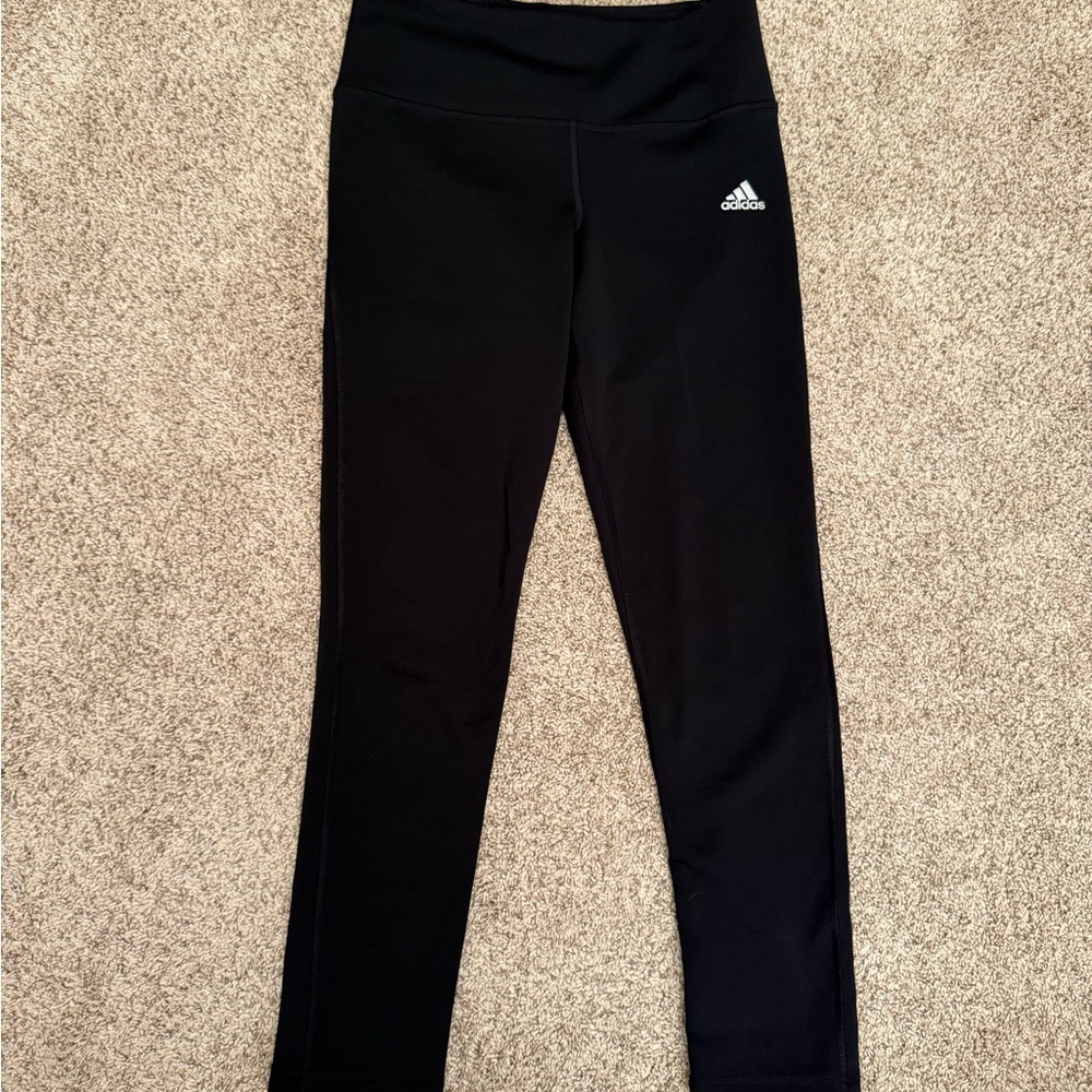 Adidas Black Leggings Full-Length Athletic Wear